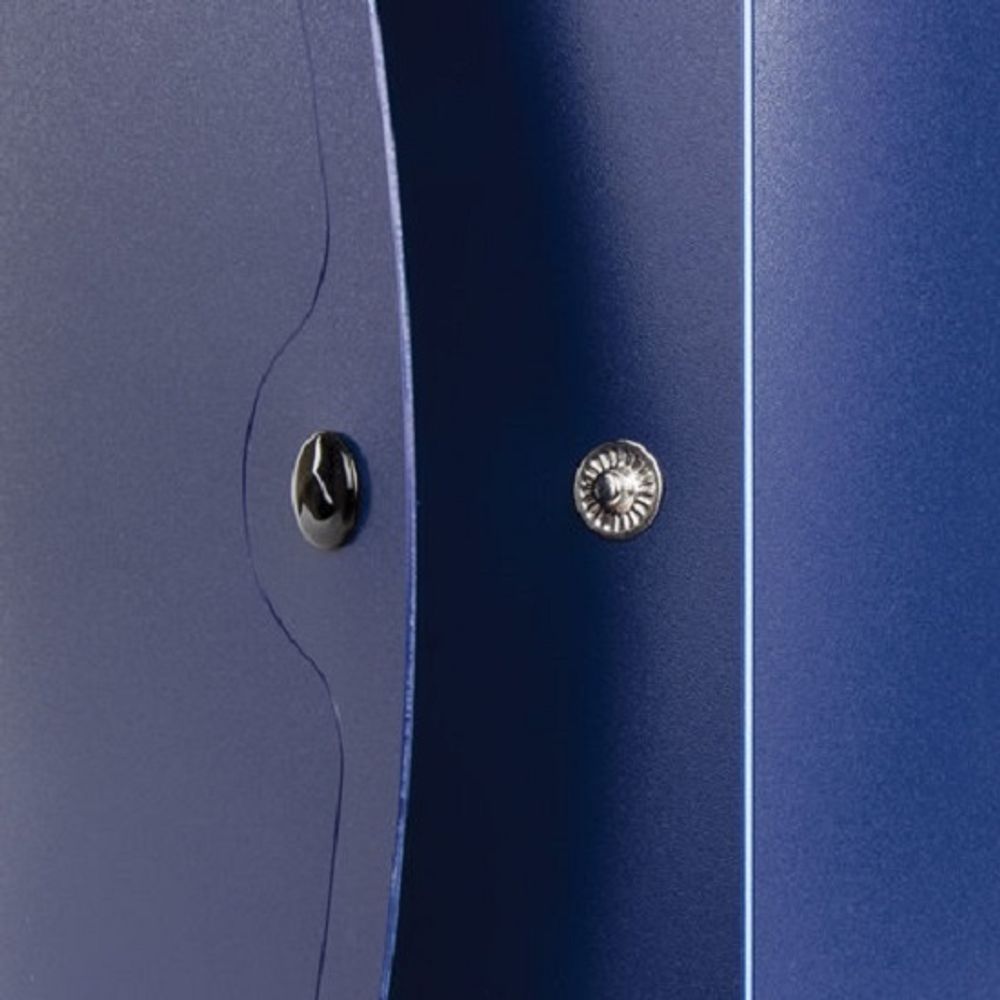 Короб архивный 100мм, пластик, на кнопке, разборный, синий, Brauberg