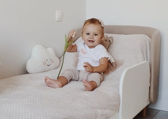 Защитный бортик для кровати KIDI soft (белый)