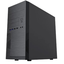 Корпус для компьютера ES555BK PM-500ATX-F U3*2+U2*2 +2*combo Audio (PSU Powerman) [6184134]