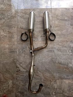 Full Exhaust System for Honda CRF250L-M-Rally (2012-2020). Made in Thailand. MOTO-X Twin