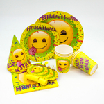 Колпаки на праздник Смайл, Emoji, Желтый, 1 шт.