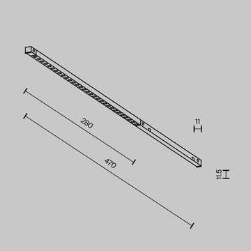 Трековый магнитный светодиодный светильник LED 6W 2700-6000K TR241-4-6WTW-DD2-B чёрный Points Exility X Dim Dali2 Maytoni