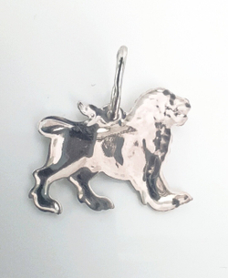 Подвеска ювелирная "Лев", из родированного серебра 925 пробы/Ф