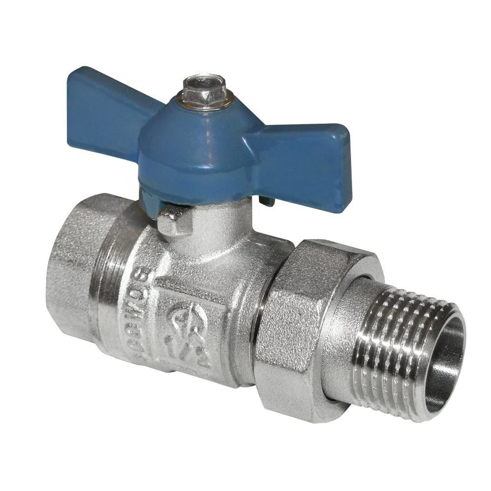 Кран шаровый с полусгоном (американкой) 3/4" бант,MP-У