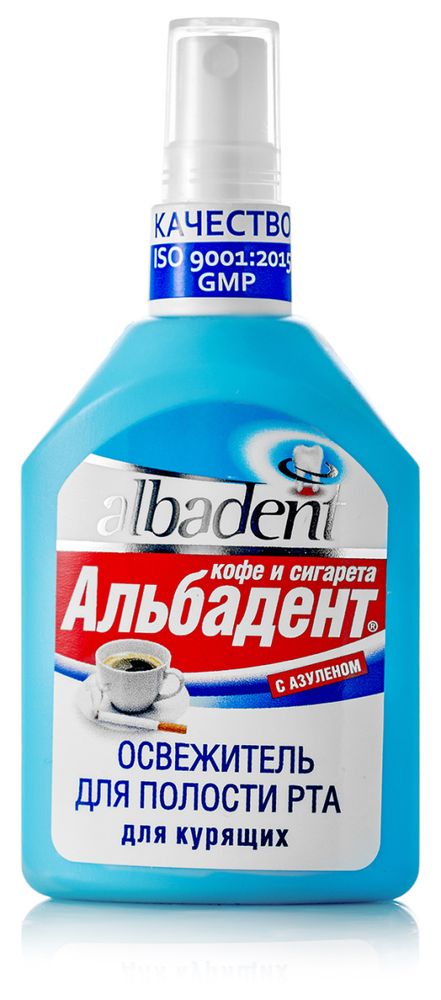 Освежитель для полости рта, для курящих, 35мл, Альбадент