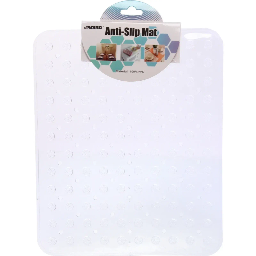 Коврик для раковины «Круги» 32*27см прозрачный