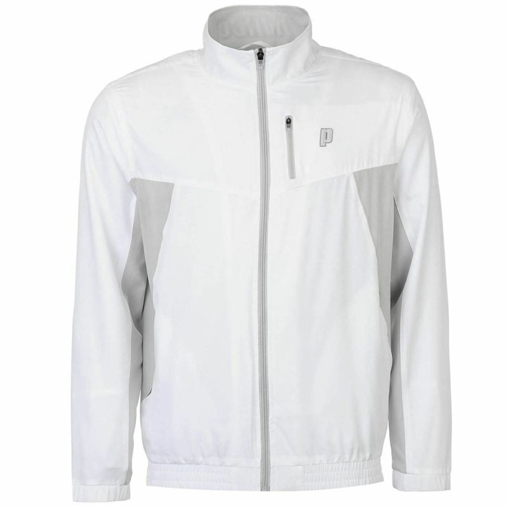 Куртка теннисная Prince Full Zip Warm-Up Jacket - white