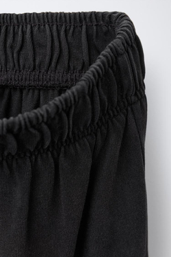 ZARA БРЮКИ WIDE LEG КАРГО С ЭФФЕКТОМ ПОТЕРТОСТИ, АНТРАЦИТОВО-СЕРЫЙ