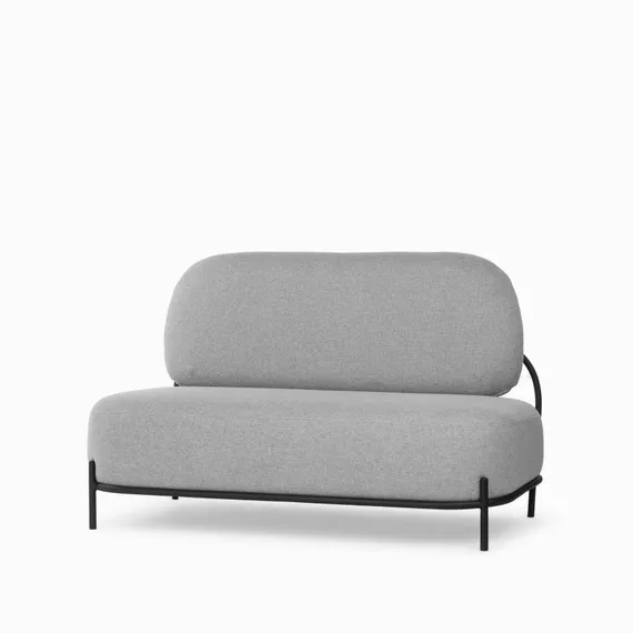 Двухместный диван Pawai 125 см, светло-серый