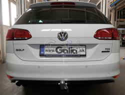 Фаркоп оцинкованный Galia V073A для Volkswagen Golf VII универсал 2WD/4WD 2013-(паспорт и сертификат в комплекте)(без электрики)
