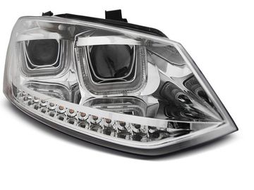 Фары передние U-LED LIGHT CHROME для VW POLO 6R 09-03.14