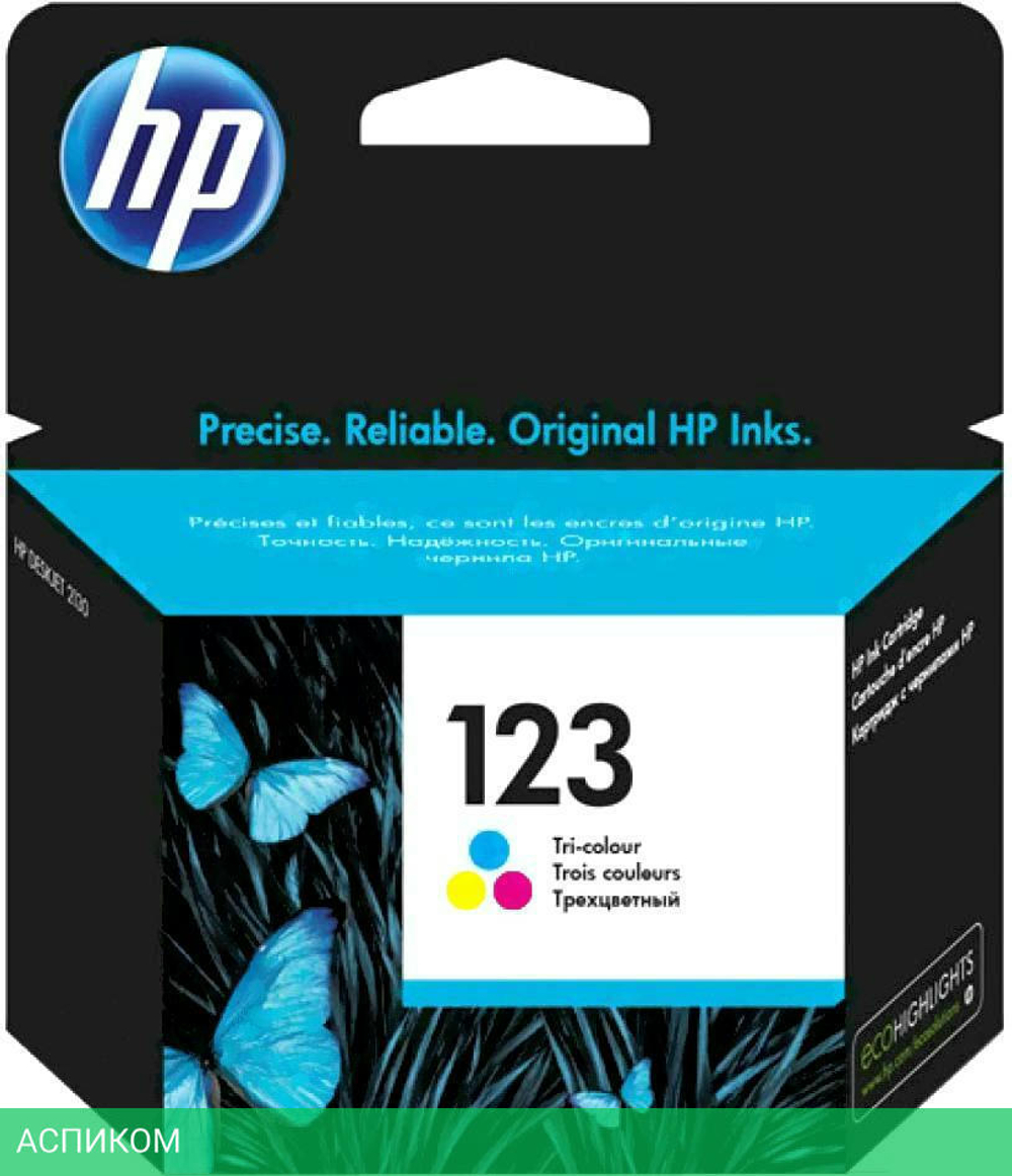 Картридж HP 123 трехцветный (F6V16AE)