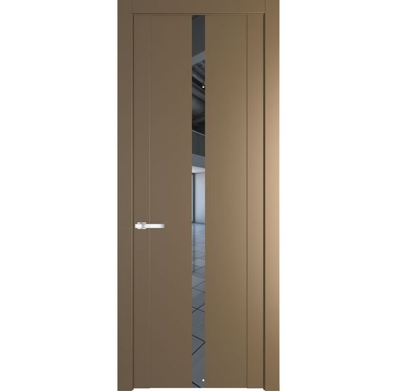 Межкомнатная дверь эмаль Profil Doors 1.8P перламутр золото зеркало