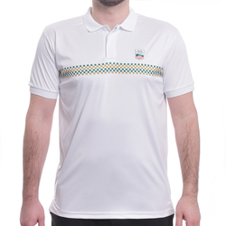 Мужское теннисное поло Monte-Carlo Rolex Masters Front Print Polo - white