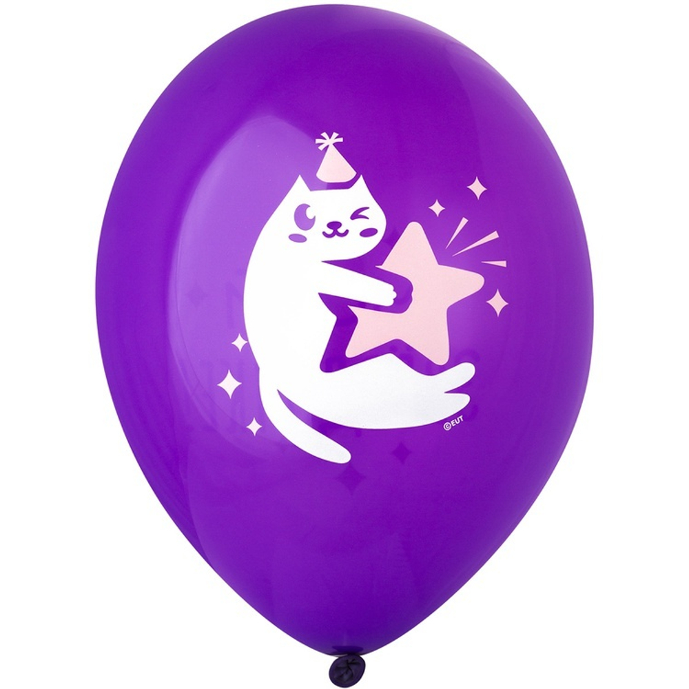 Латексный шар «Милые котики», 36 см