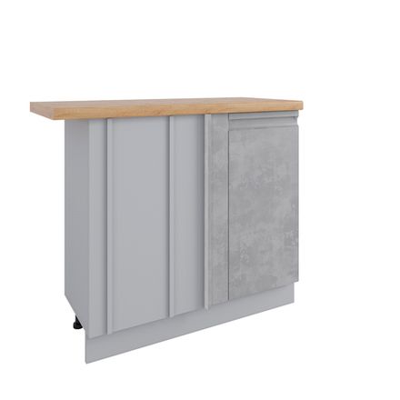 Кухня Модуль МСУ 1000 Скала Бетон светлый (правый)