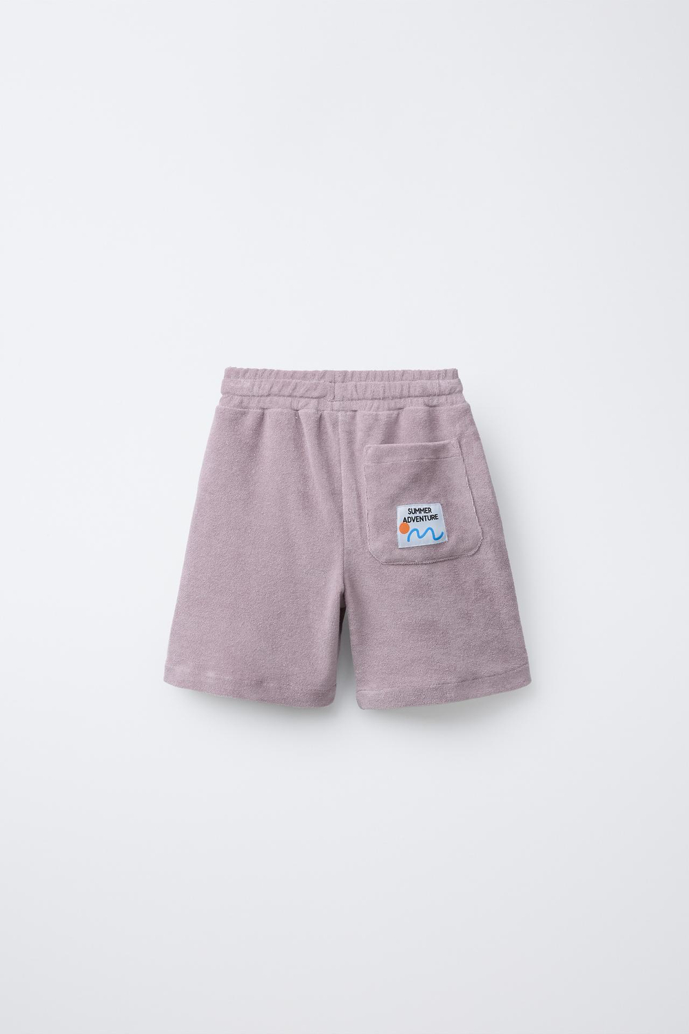 ZARA ШОРТЫ ИЗ МАХРОВОЙ ТКАНИ, ЛИЛОВЫЙ