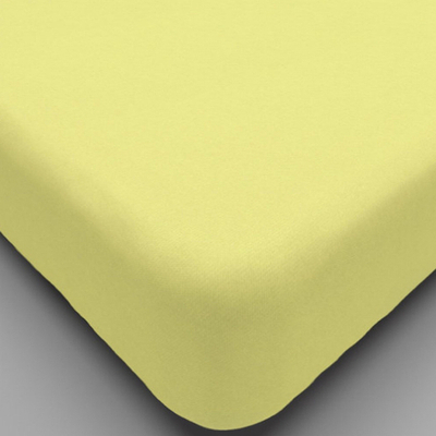 Простыня трик. на резинке 140*200*20 Нежно-желтый ТГ