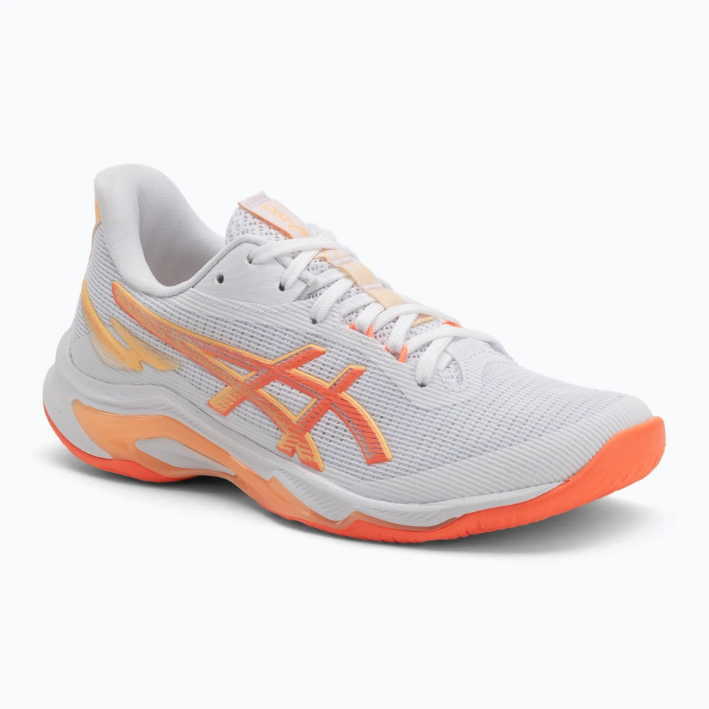 Кроссовки волейбольные ASICS Netburner Ballistic FF 4 white/vivid coral