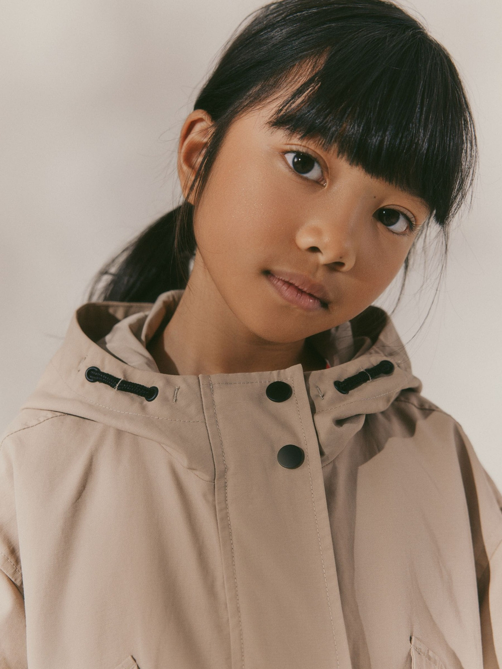 Куртка непромокаемая для девочки Next E25-197, Песочный