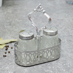 Набор для специй 2 предмета 40мл на подставке, MB 26881