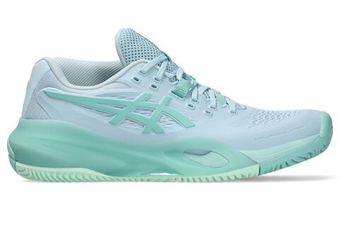 Женские Кроссовки теннисные Asics Gel-Resolution X Clay - light blue/oasis green