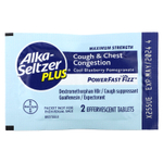 Alka-Seltzer Plus, Maximum Strength, от кашля и заложенности груди, классная черника и гранат, 20 шипучих таблеток