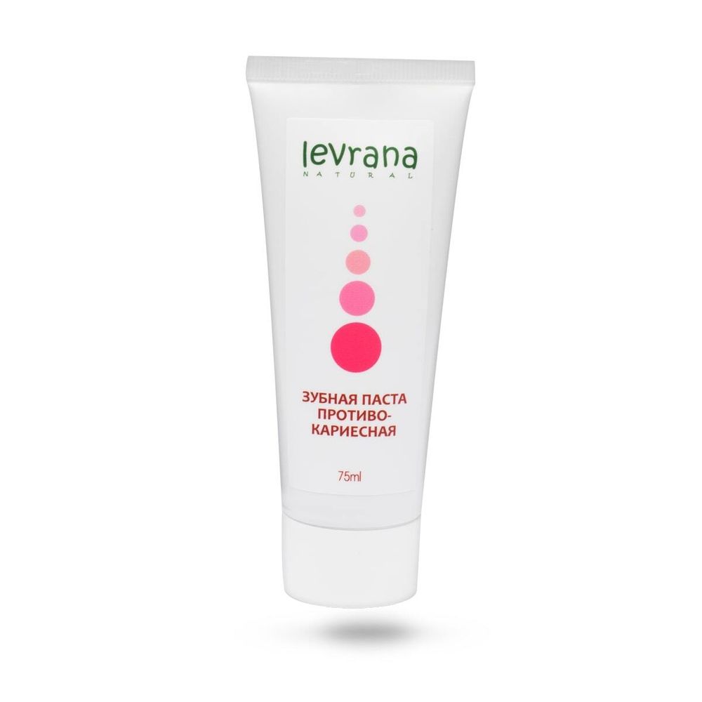Зубная Паста «Противокариесная», укрепляющая зубную эмаль, 75 мл (Levrana)
