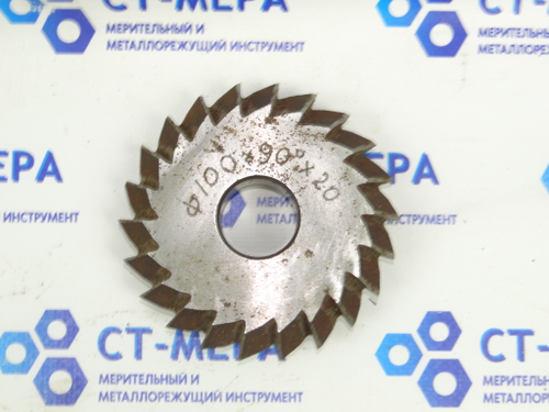 Фреза дисковая двухугловая симметричная 100х20х27мм, 90° Z=22 ( следы экспл)