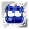 Розетка компьютерная встраиваемая VOLTUM S70 двойная RJ45+RJ45 кат.6, (кашемир)