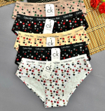 Трусы женские 1 шт., хлопок, размер 48-52, разные цвета