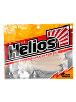 Виброхвост Helios Shaggy 5,12"/13 см Black & White 5шт. (HS-18-023)