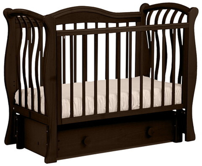 Детская кроватка Кубаньлесстрой Маргаритка маятник универсальный БИ 08 махагон