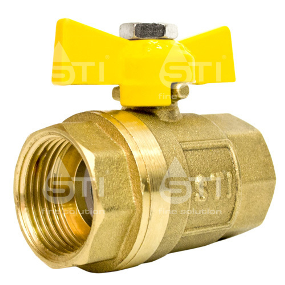 Кран шаровой газовый STI ГГ бабочка 20
