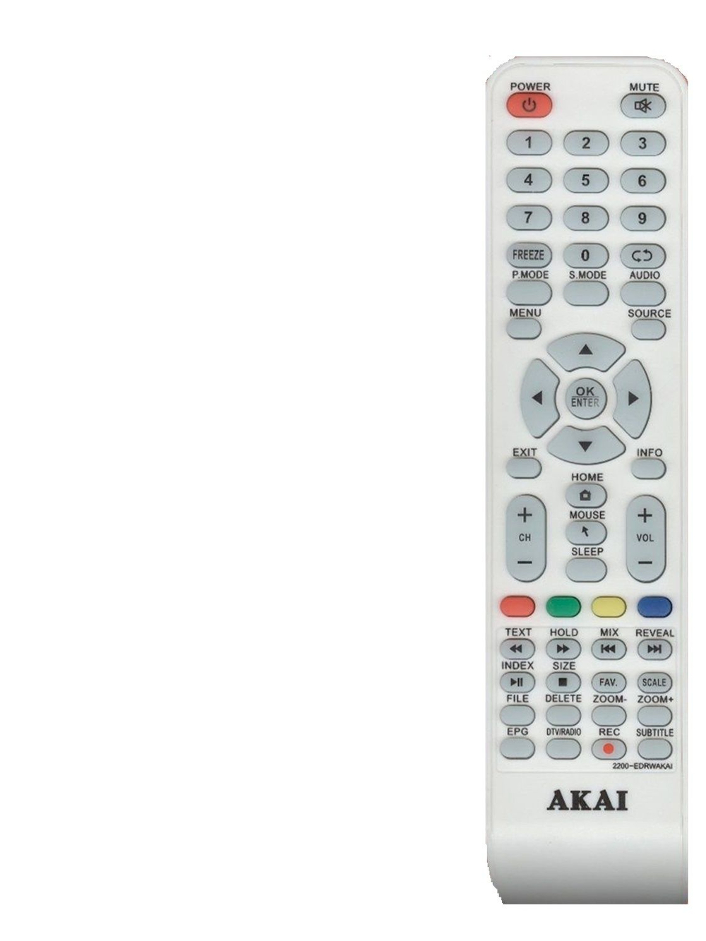 Пульт Akai 2200-EDRWAKAI оригинальный