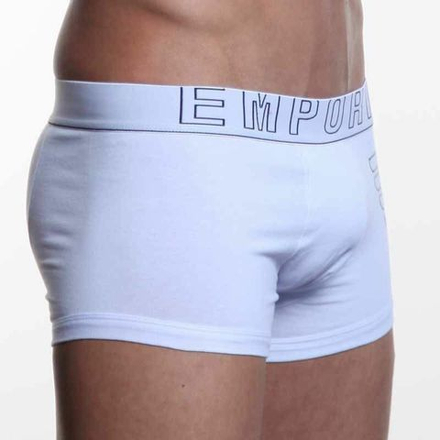 Мужские трусы боксеры белые Emporio Armani Eagle White Boxer