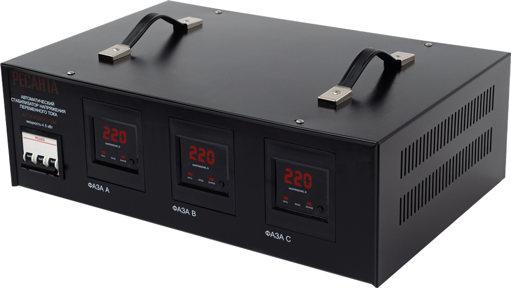 Стабилизатор напряжения Ресанта АСН-4500/3-ЭМ