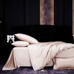 КПБ Однотонный Сатин Премиум на резинке OCPR002, 2 спальный, 4 наволочки, простынь 180*200*30