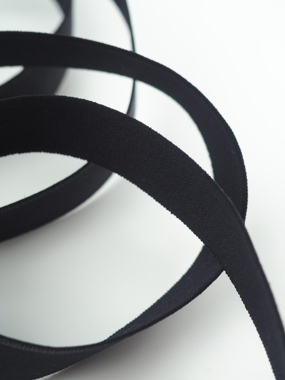 Резинка отделочная черная широкая без фестона ширина 20 мм