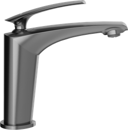 Смеситель для раковины STWORKI Гётеборг S03010GB + донный клапан SW-001GB вороненая сталь