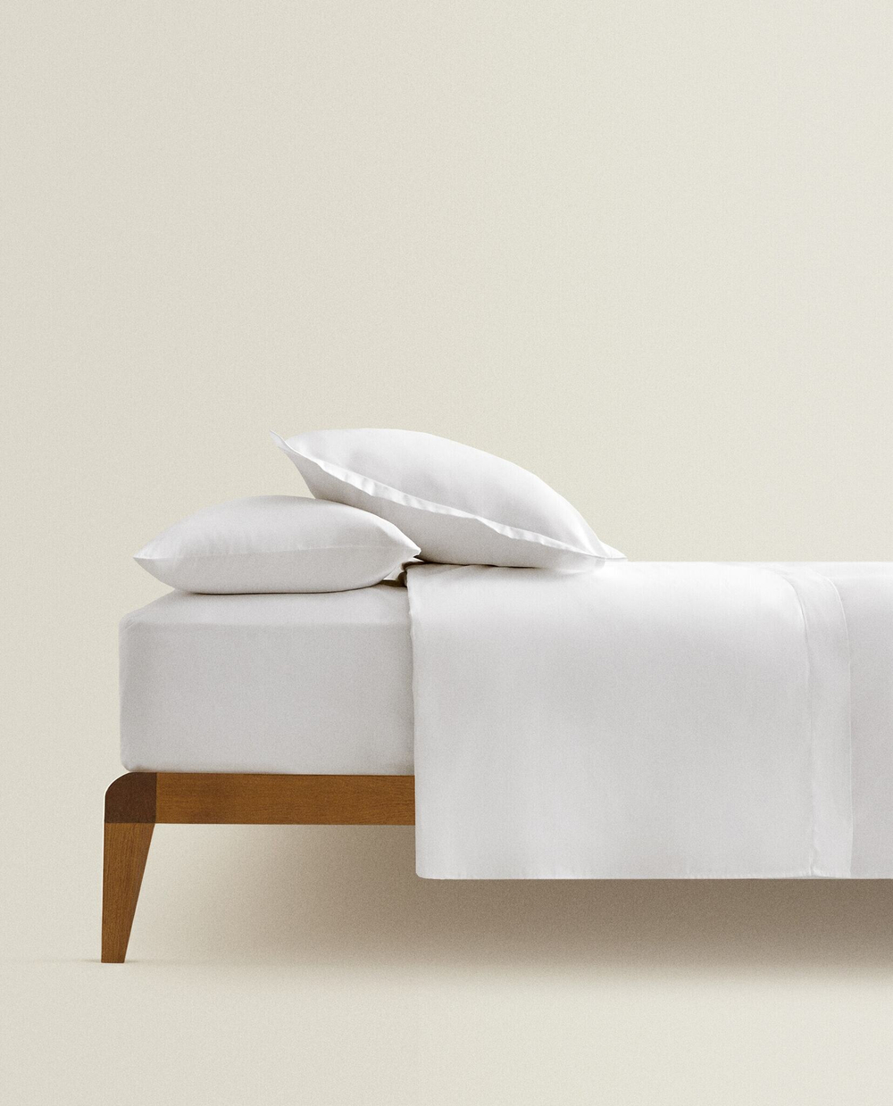 ZARA HOME (300 НИТЕЙ) ПОДОДЕЯЛЬНИК ИЗ ХЛОПКА, БЕЛЫЙ