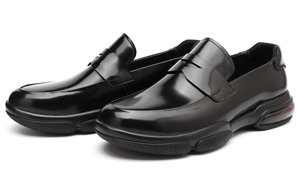 CHARRIOL Air Cushion Shoes Cow Leather Air Cushion Men"s Casual Shoes Leather Shoes Men"s Black