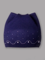 Шапка вязаная осенняя для девочки