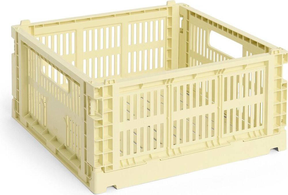 Корзина для хранения Hay Colour Crate Square, круглая, пищевой пластик, 29,5 см, жёлтая