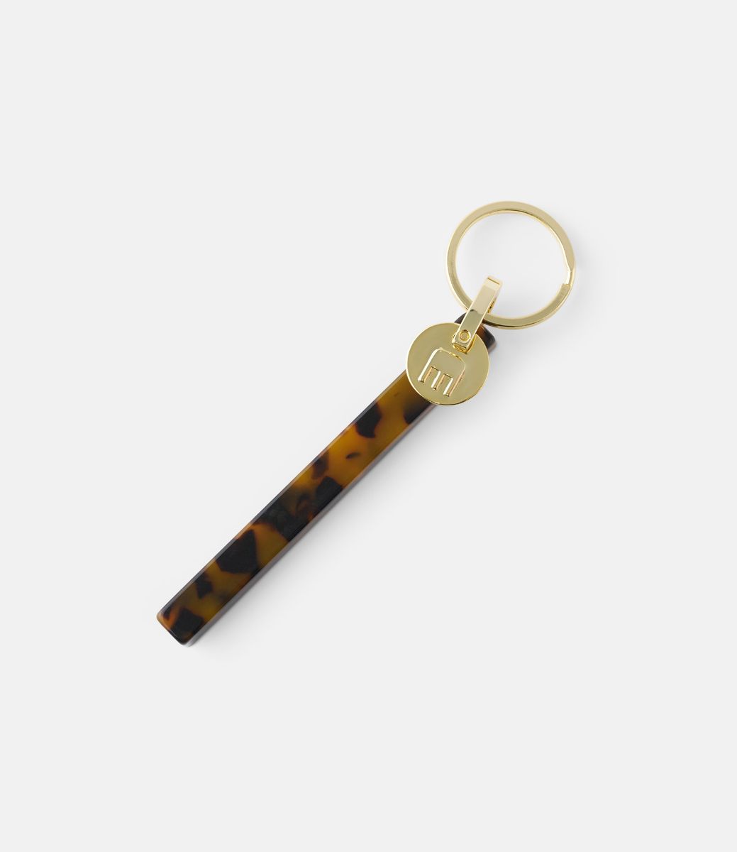 Machete Bar Keychain in Dark Tortoise — брелок из ацетата