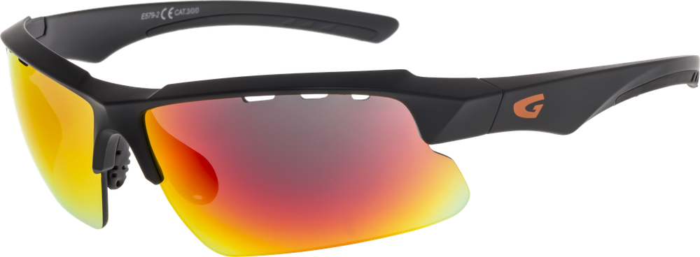 Спортивные очки GOG Faun / Matt Black / Red Lens