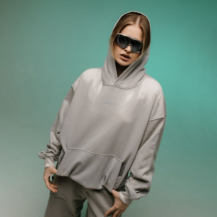 Худи UNIFORM Thermo Minilogo, серый/белый