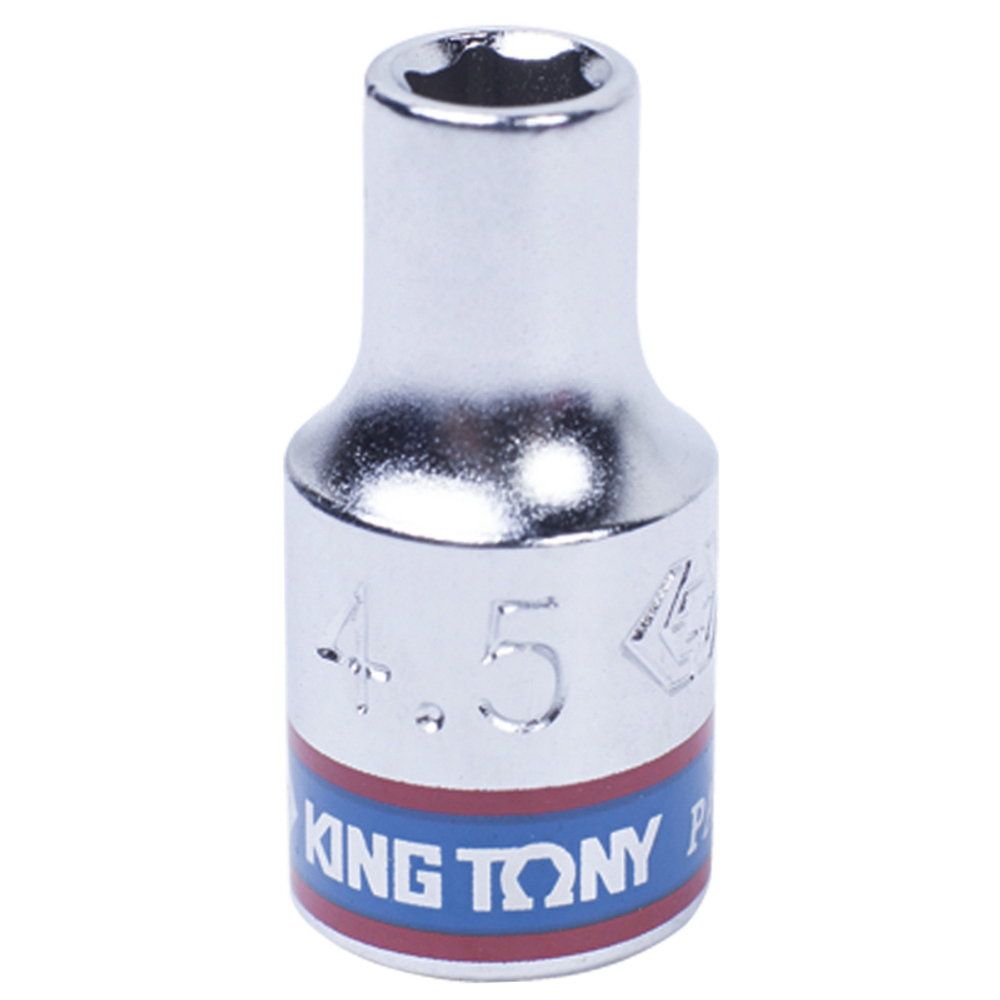 Головка торцевая стандартная шестигранная 1/4&quot;, 4.5 мм KING TONY 233545M