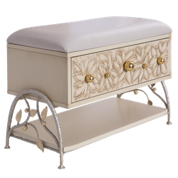 Банкетка Терра Айвори Мраморное золото