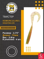 Твистер Pontoon21 Homunculures Hightailer, 2.5'', длина 63,5мм, вес 2,4гр,цвет 117